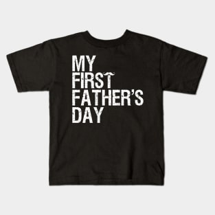 Mens First Father's Day Present Beer Baby Bottle New Daddy 2022 Kids T-Shirt